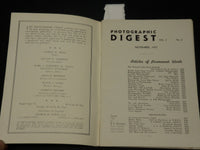 1937 NOV PHOTOGRAPHIC DIGEST MAGAZINE VOLUME 3 NO. 6 - FOOTBALL COVER- J 5781