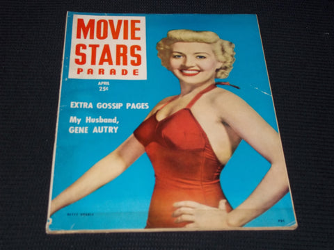1949 APRIL MOVIE STARS PARADE MAGAZINE - BETTY GRABLE COVER - E 13944