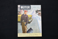 1957 JANUARY MOTOR MAGAZINE - MAN WITH SHOVEL COVER - E 10398