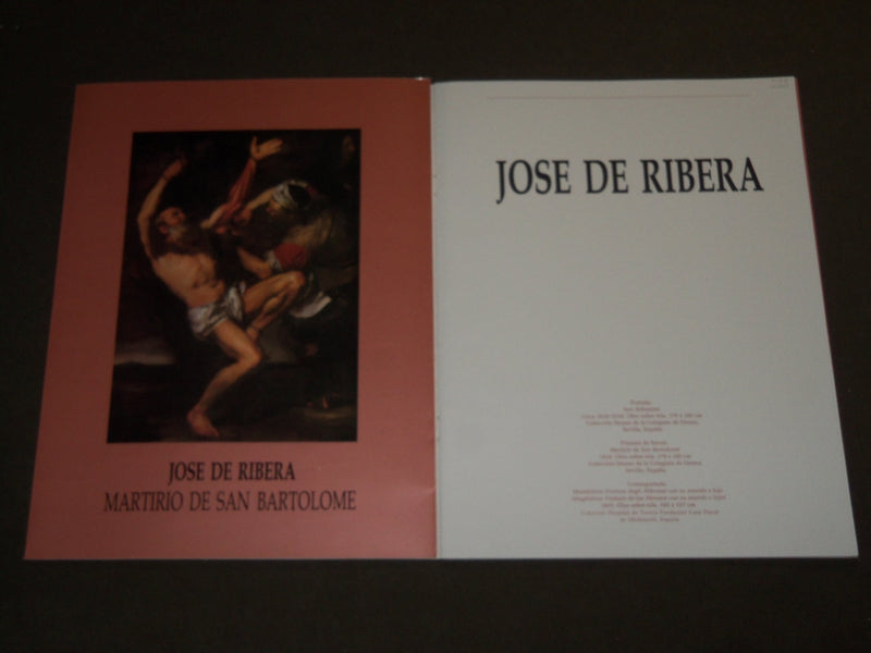 1989 JOSE DE RIBERA CATALOG LOT OF 2 - SAN SEBASTIAN - PRADO EN MEXICO - KD 5095