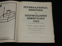 1965 INTERNATIONAL SHIPPING & SHIPBUILDING DIRECTORY BOOK - R 905A