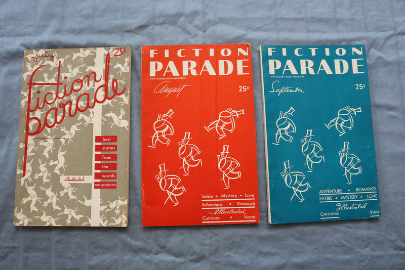 1937 FICTION PARADE AND GOLDEN BOOK MAGAZINE - LOT OF 12 - COMPLETE YEAR- O 3332