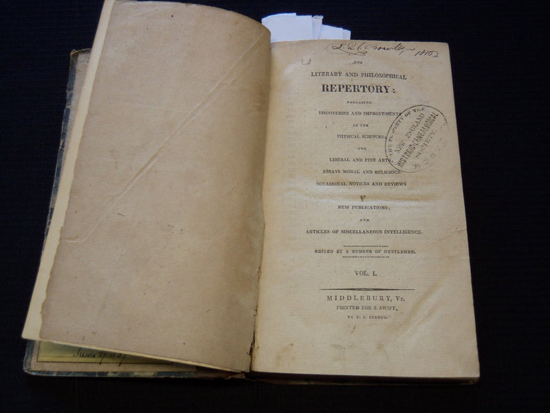1812-1814 THE LITERARY & PHILOSOPHICAL REPERTORY MAGAZINE BOUND VOLUME - KD 7819