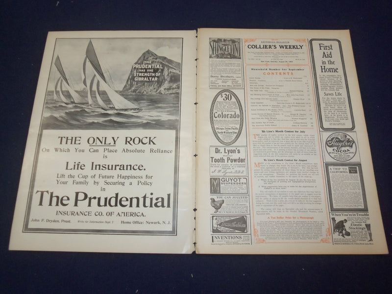 1903 AUGUST 29 COLLIER'S MAGAZINE - HOUSEHOLD NUMBER FOR SEPTEMBER - ST 6677