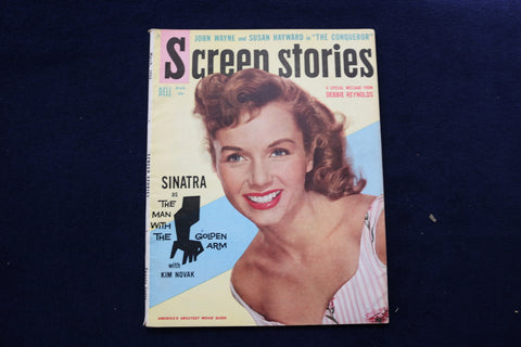 1956 MARCH SCREEN STORIES MAGAZINE - DEBBIE REYNOLDS COVER - E 12823
