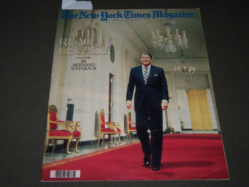 1986 JUNE 22 NEW YORK TIMES MAGAZINE SECTION - RONALD REAGAN COVER - J 3079