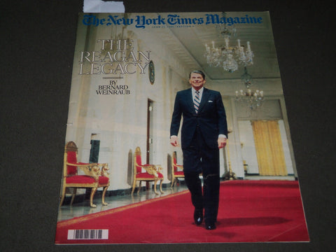 1986 JUNE 22 NEW YORK TIMES MAGAZINE SECTION - RONALD REAGAN COVER - J 3079
