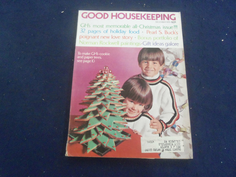 1970 DECEMBER GOOD HOUSEKEEPING MAGAZINE - NICE COVER, ARTICLES & ADS - F 252D