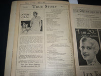 1932 MAY TRUE STORY MAGAZINE - NICE COVER - JAMES DUNN - JUDITH WOOD - M 441