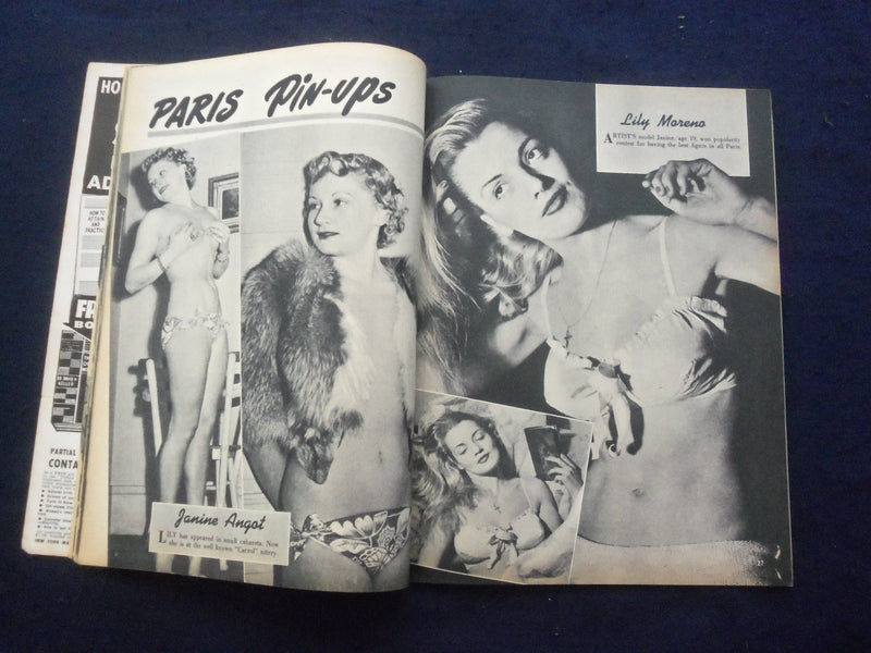 1952 APRIL PARIS MODELS MAGAZINE - MADELINE CASTEL COVER - SP 4780W