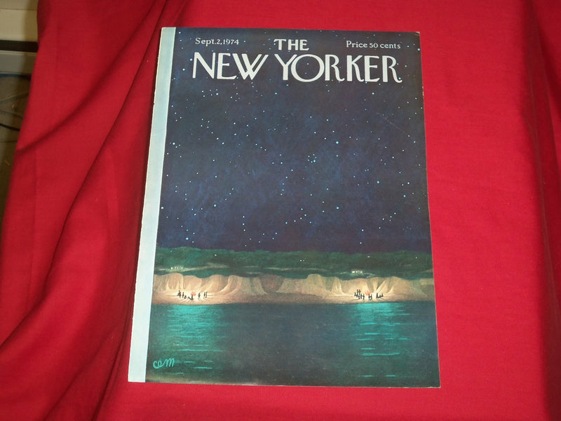 1974 SEPTEMBER 2 NEW YORKER MAGAZINE FRONT COVER ONLY - GREAT ART FOR FRAMING