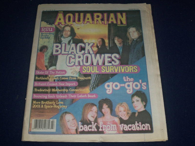 2001 JUNE 6-13 AQUARIAN WEEKLY NEWSPAPER - BLACK CROWES COVER - J 1177