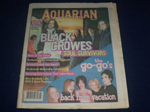 2001 JUNE 6-13 AQUARIAN WEEKLY NEWSPAPER - BLACK CROWES COVER - J 1177