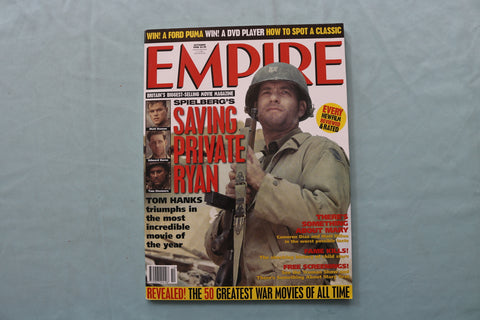 1998 OCTOBER EMPIRE MAGAZINE - TOM HANKS - SAVING PRIVATE RYAN COVER - E 19628