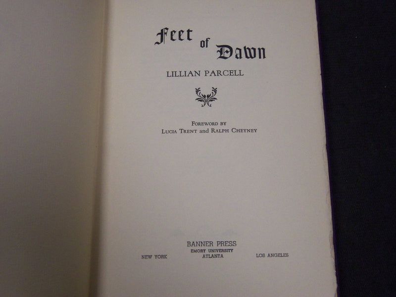 1939 FEET OF DAWN BY LILLIAN PARCELL HARDCOVER BOOK - KD 5830