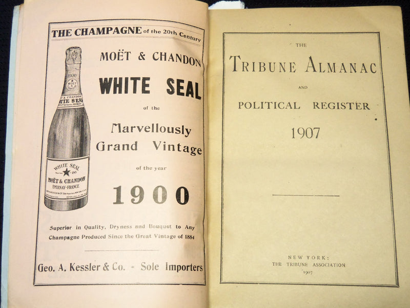 1906-1912 TRIBUNE ALMANAC LOT OF 7 - SOFTCOVER - KD 3409R