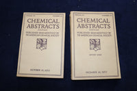 1932-1933 CHEMICAL ABSTRACTS SEMI-MONTHLY MAGAZINE - LOT OF 19 - O 3382