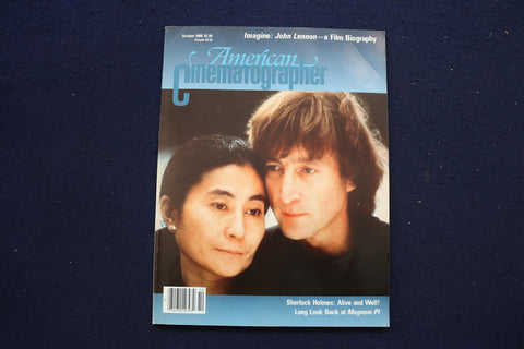1988 OCTOBER AMERICAN CINEMATOGRAPHER MAGAZINE - JOHN & YOKO LENNON - E 17750