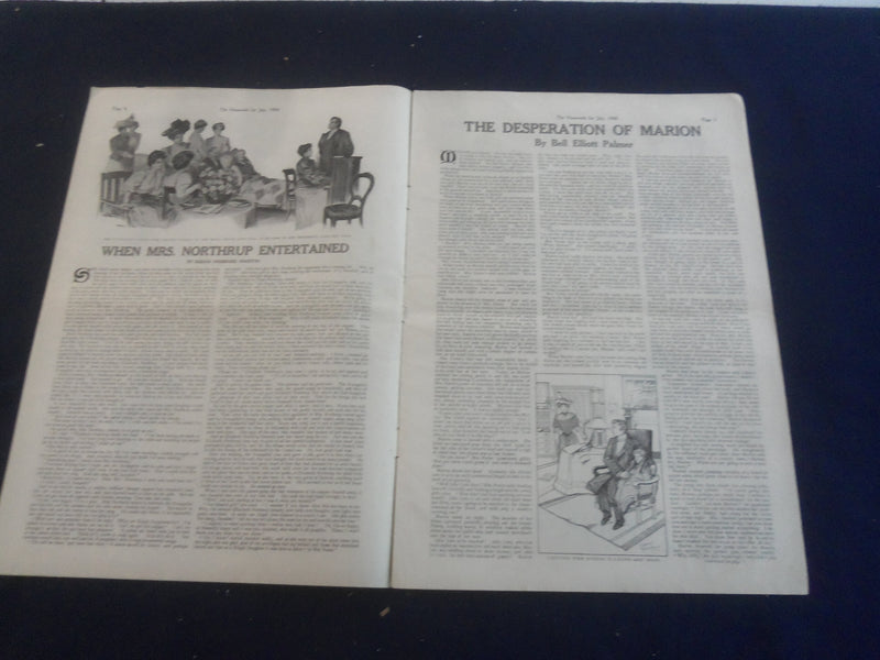 1908 JULY THE HOUSEWIFE MAGAZINE - NICE ILLUSTRATIONS, STORIES & ADS - B 4164B