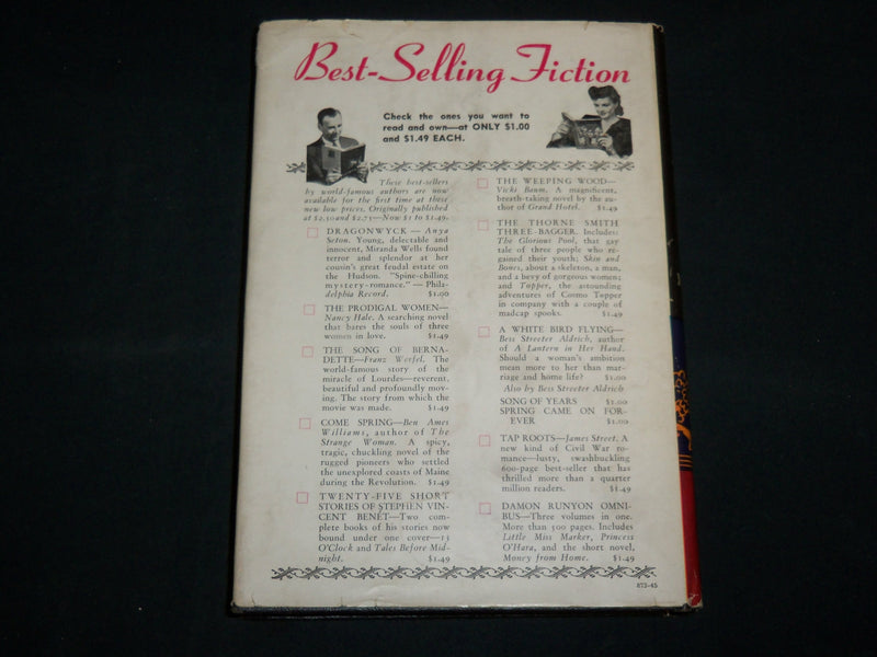 1945 WITH LOVE AND IRONY HARDCOVER BOOK BY LIN YUTANG - KD 7279
