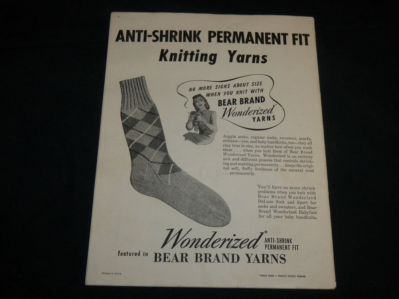 1946 BEAR BRAND HAND KNITS FOR CHILDREN SOFTCOVER VOLUME NO. 331 - J 6737