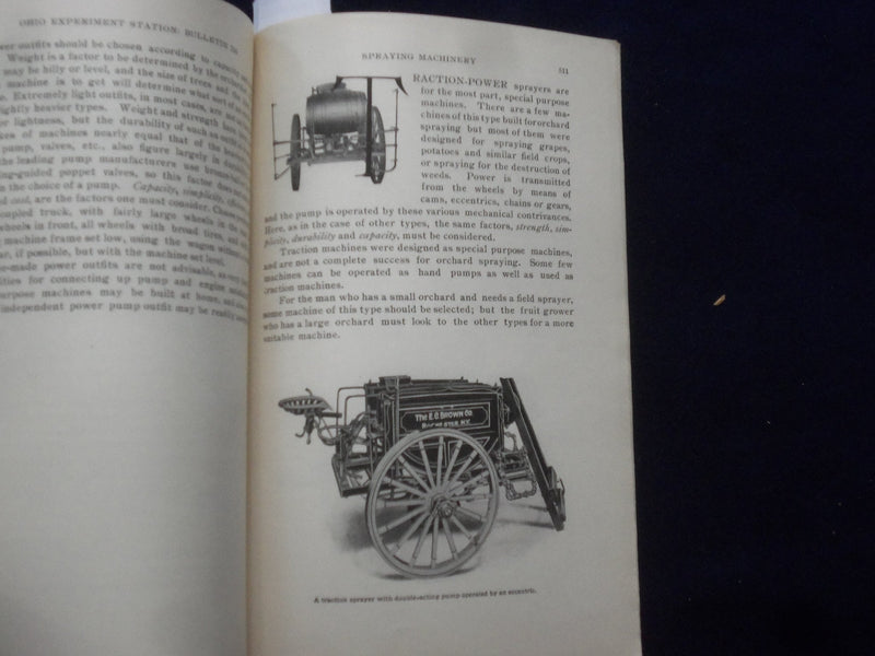 1910 APRIL OHIO AGRICULTURAL EXPERIMENT STATION - SPRAYING MACHINERY - J 9648