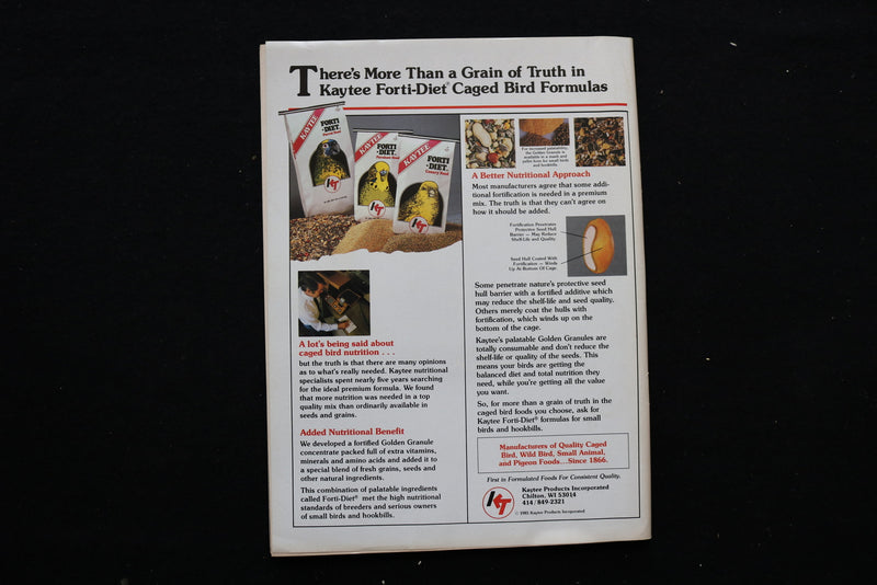 1986 JANUARY BIRD TALK MAGAZINE - SLENDER BILLED COCKATOO COVER - E 10186