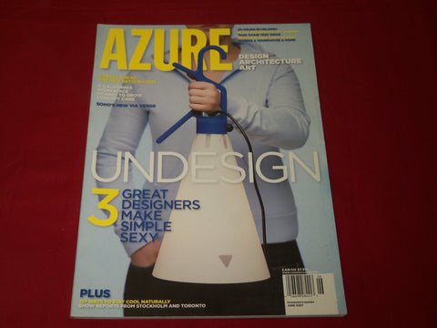 2007 JUNE AZURE MAGAZINE - UNDESIGN - DESIGN - ARCHITECTURE - RC 688