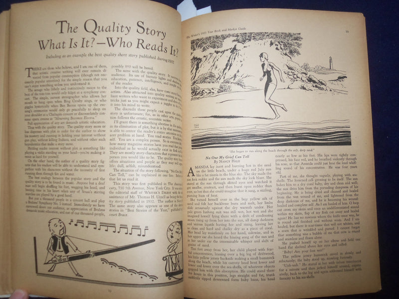 1933 THE WRITERS YEAR BOOK & MARKET GUIDE - ST 1952L