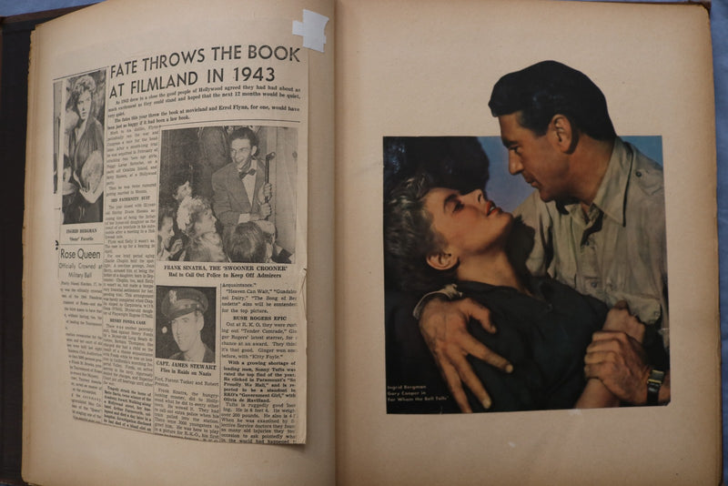 GARY COOPER & INGRID BERGMAN FOR WHOM THE BELLS TOLL SCRAPBOOK - E 26466