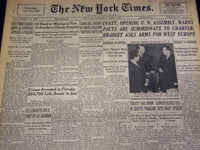1949 APRIL 6 NEW YORK TIMES - FIRE SOUTHERN ILLINOIS HOSPITAL 65 DEAD - NT 2644