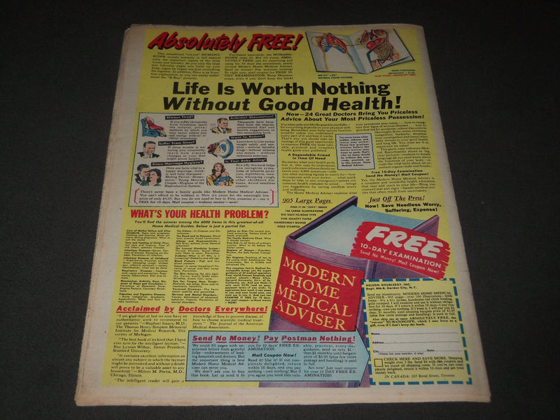 1949 AUGUST 7 SUNDAY MIRROR MAGAZINE SECTION - SUSAN PERRY COVER - J 2999