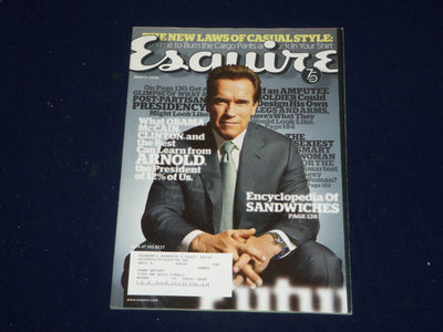 2008 MARCH ESQUIRE MAGAZINE - ARNOLD SCHWARZENEGGER COVER - SP 9710