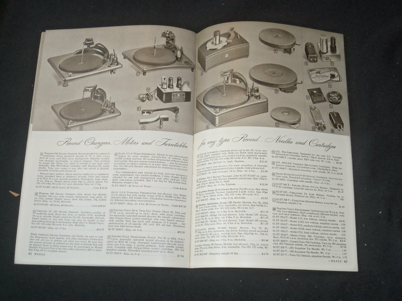 1949-1950 MONTGOMERY WARD ELECTRONIC EQUIPMENT CATALOG - J 6370