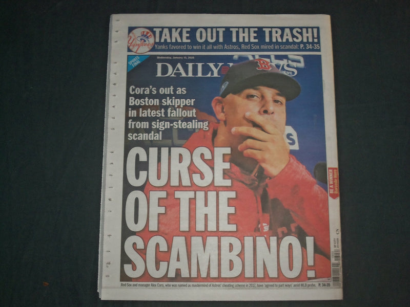 2020 JANUARY 15 NEW YORK DAILY NEWS NEWSPAPER-HOUSE SEND ARTICLES OF IMPEACHMENT