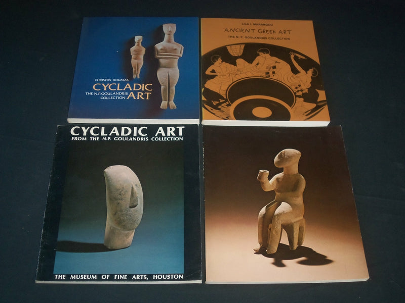 1979-1985 N. P. GOULANDIS COLLECTION BOOK LOT OF 4 & 2 INVITATIONS - KD 4582