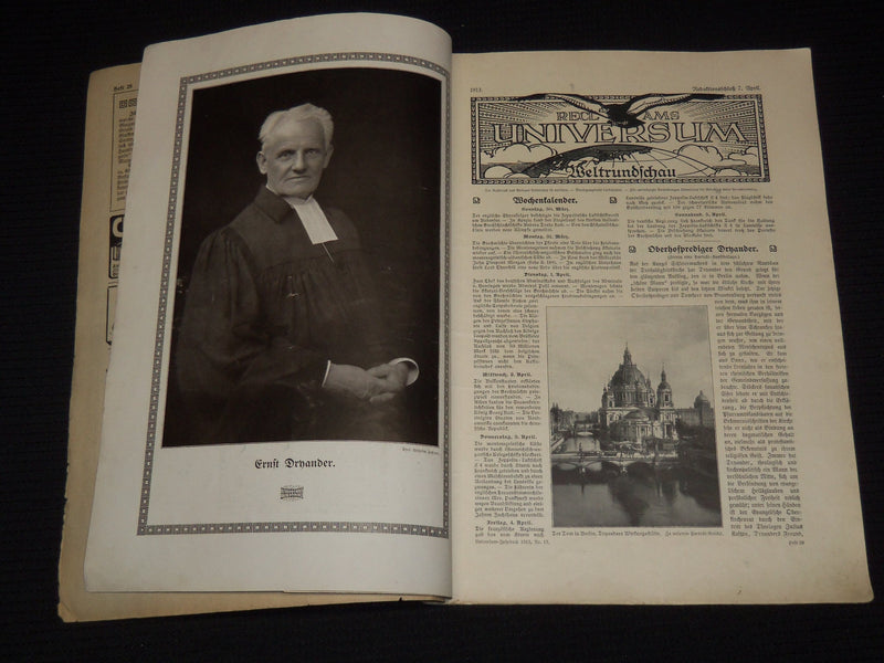 1912-1913 RECLAMS UNIVERSUM GERMAN MAGAZINE LOT OF 12 - O 2596U
