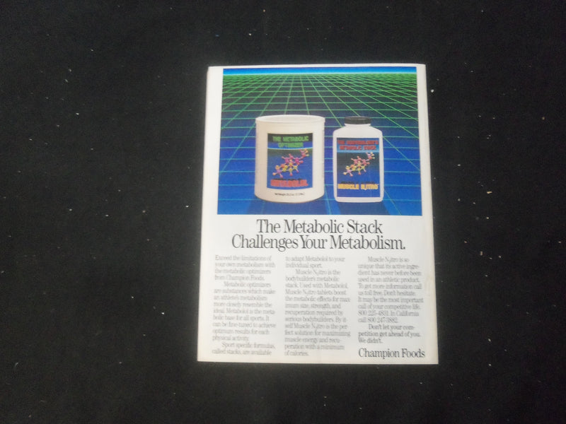 1987 MARCH MUSCLE & FITNESS MAGAZINE - GENETIC MANIPULATION - SP 1522F
