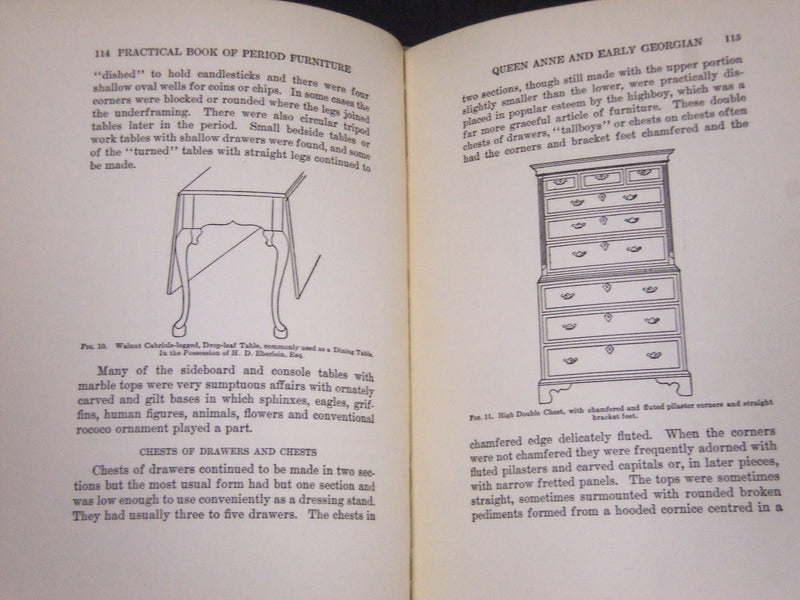 1914 THE PRACTICAL BOOK OF PERIOD FURNITURE BY HAROLD EBERLEN & MCCLURE- KD 2446