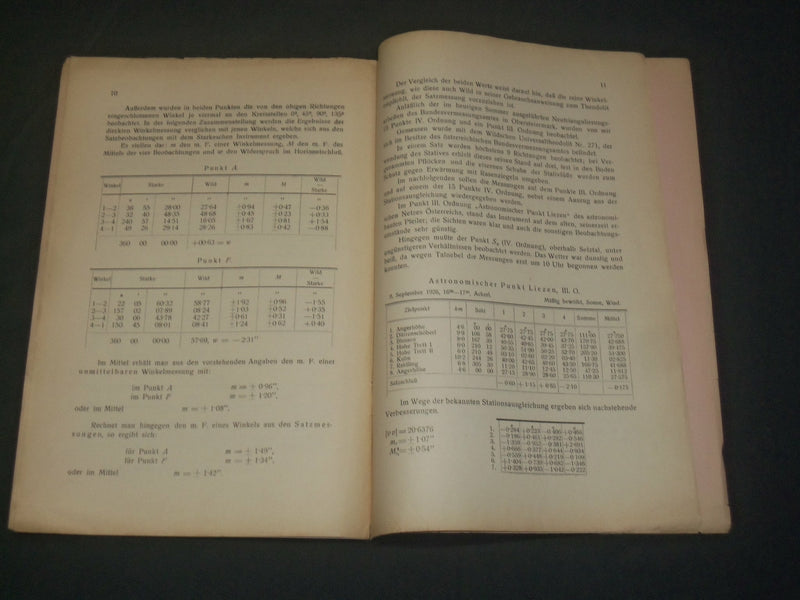 1926 PRUFUNG DER TEILUNG EINES WILDSCHEN UNIVERSALTHEODOLITS GERMAN BOOK- J 5926