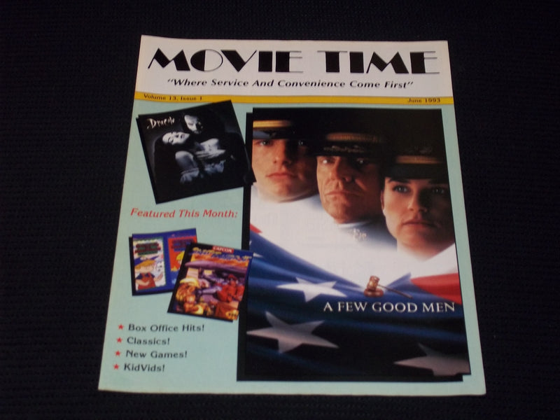 1993 JUNE MOVIE TIME MAGAZINE - A FEW GOOD MEN FRONT COVER - E 16980