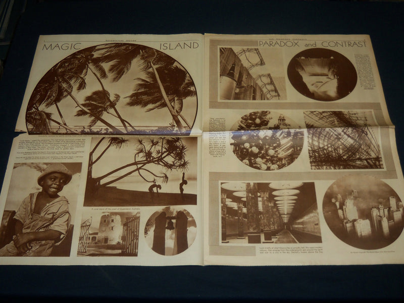 1937 JANUARY 3 SAN FRANCISCO CHRONICLE ROTO SECTION - TIME STOPS - NP 5098
