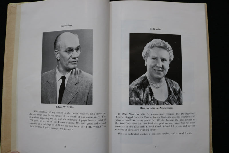 1961 WOLF JUNIOR HIGH SCHOOL YEARBOOK - EASTON, PENNSYLVANIA - YB 3497