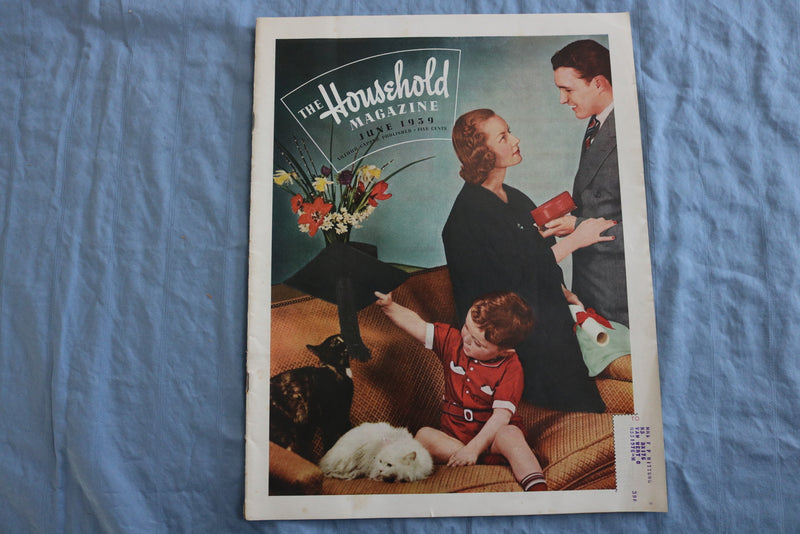 1939 JUNE HOUSEHOLD NEEDLECRAFT MAGAZINE - ILLUSTRATIONS/STORIES/ADS - SP 4784N