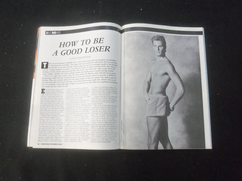 1988 JANUARY EXERCISE FOR MEN ONLY MAGAZINE - GREG LOUGANIS WORKOUT - SP 1522K