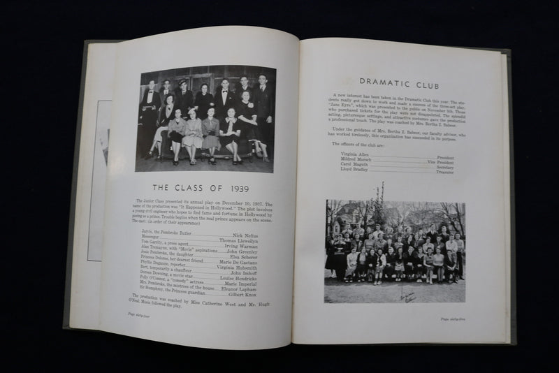 1938 TEA LEAF EAST RUTHERFORD HIGH SCHOOL YEARBOOK- EAST RUTHERFORD, NJ- YB 3454