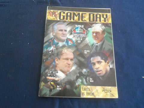 1997 AUG 16 GAMEDAY MAGAZINE- PHILADELPHIA EAGLES VS. BALTIMORE RAVENS- ST 6583J