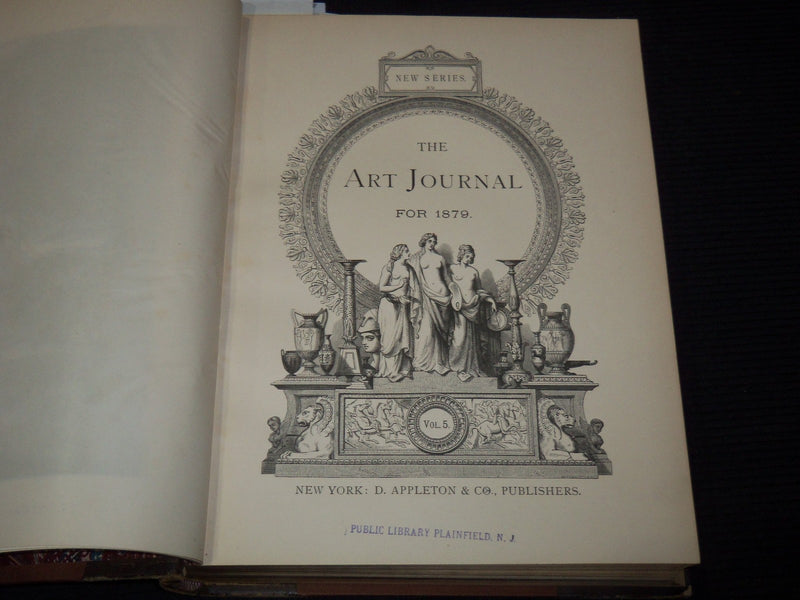 1879 THE ART JOURNAL NEW SERIES VOLUME NO. 5 - GREAT STEEL PLATES - KD 3806D