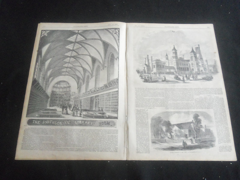 1853 NOVEMBER 12 ILLUSTRATED NEWS MAGAZINE - FIREMAN'S CELEBRATION - B 5531X