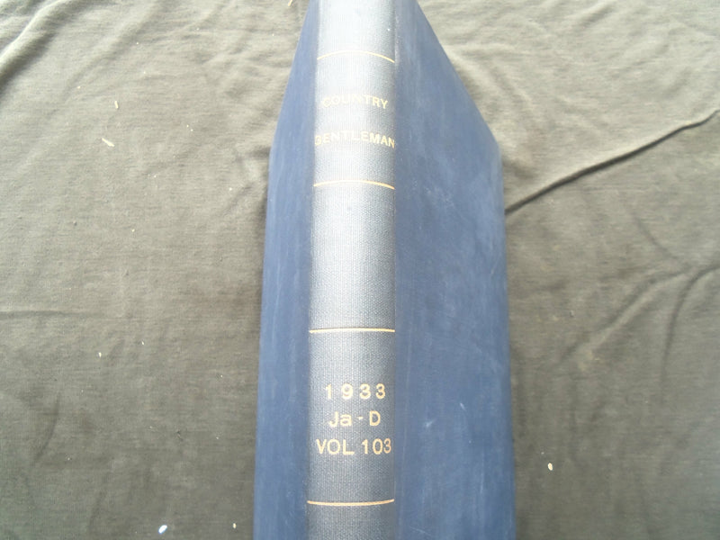 1933 JANUARY-DECEMBER COUNTRY GENTLEMAN BOUND MAGAZINE VOLUME -NICE ADS - R 731T